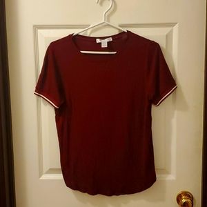 Burgundy Short Sleeve T-Shirt